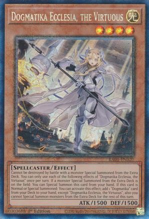 Dogmatika Ecclesia, the Virtuous (PCR) (RA01-EN020) - 25th Anniversary Rarity Collection 1st Edition