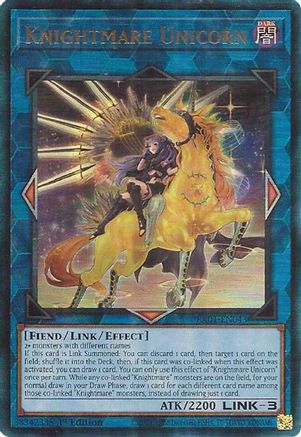 Knightmare Unicorn (Alternate Art) (PUR) (RA01-EN043) - 25th Anniversary Rarity Collection 1st Edition