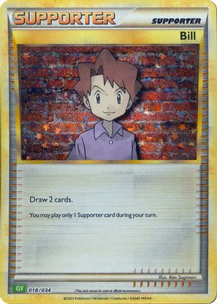 Bill (CLV) 018/034 - Holofoil Trading Card Game Classic - Classic Collection