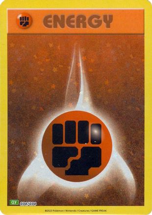 Basic Fighting Energy 034/034 - Holofoil Trading Card Game Classic - Classic Collection