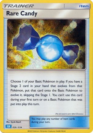 Rare Candy (CLB) 026/034 - Holofoil Trading Card Game Classic - Classic Collection