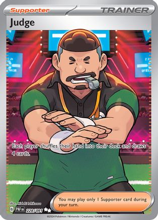 Judge 228/091 - Holofoil SV Paldean Fates - Ultra Rare
