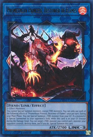 Promethean Princess, Bestower of Flames (PHNI-EN052) - Phantom Nightmare 1st Edition