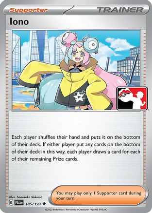 Iono 185/193 - Holofoil Prize Pack Series Cards - Uncommon