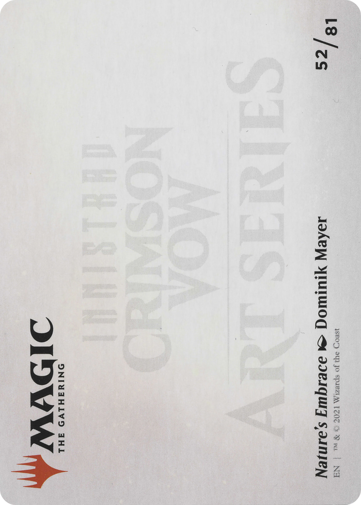 Nature's Embrace // Nature's Embrace (AVOW-052) - Crimson Vow Art Series (Borderless) Foil