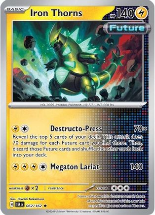 Iron Thorns 062/162 - Holofoil SV05 Temporal Forces - Rare