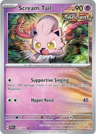 Scream Tail 077/162 SV05 Temporal Forces - Uncommon