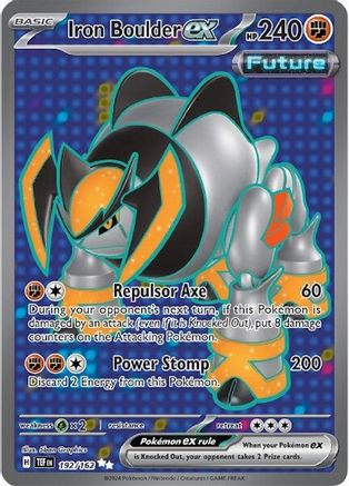 Iron Boulder ex 192/162 - Holofoil SV05 Temporal Forces - Ultra Rare