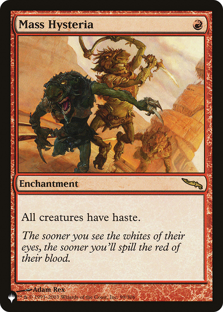 Mass Hysteria (LIST-MRD-99) - The List
