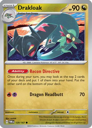 Drakloak 129/167 SV06 Twilight Masquerade - Common