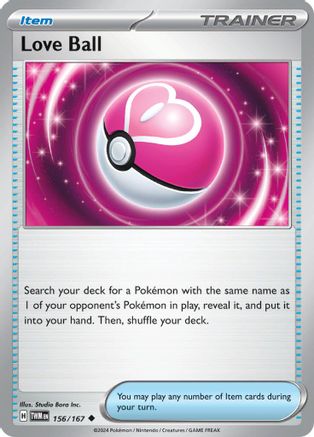Love Ball 156/167 - Reverse Holofoil SV06 Twilight Masquerade - Uncommon