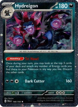 Hydreigon (Cosmos Holo) 140 - Holofoil Blister Exclusives - Rare
