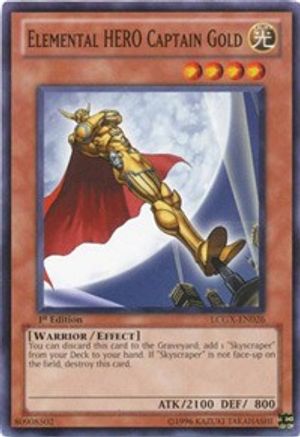 Elemental HERO Captain Gold (LCGX-EN026) - Legendary Collection 2 1st Edition
