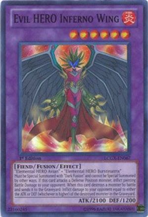 Evil HERO Inferno Wing (LCGX-EN067) - Legendary Collection 2 Unlimited