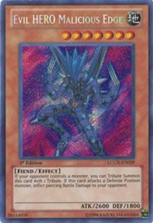 Evil HERO Malicious Edge (LCGX-EN029) - Legendary Collection 2 Unlimited