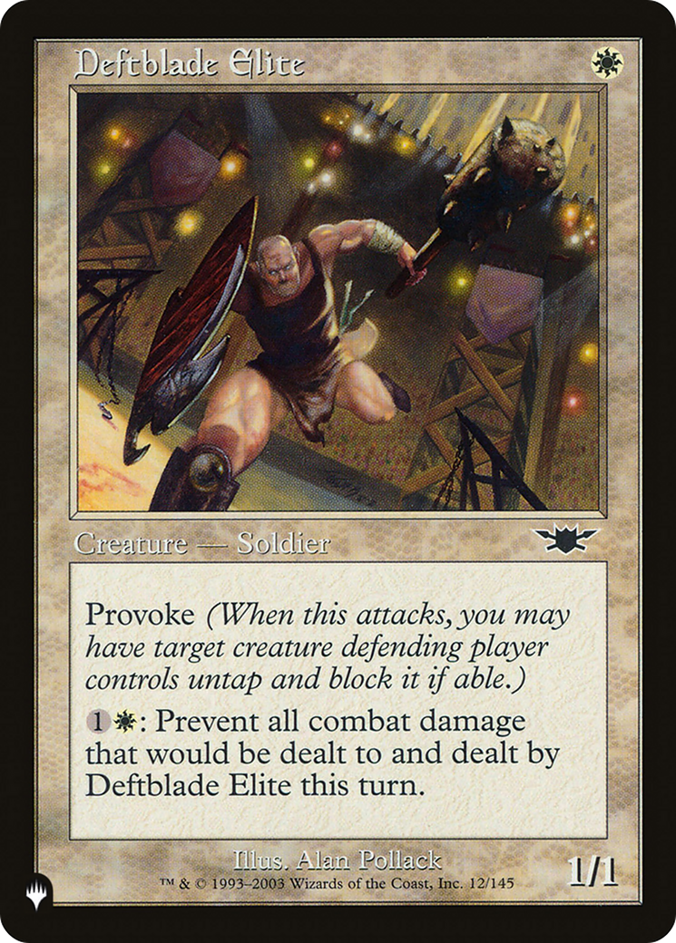 Deftblade Elite (LIST-12/145) - The List