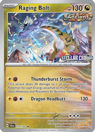 Raging Bolt (Cosmo Holo) (Best Buy) 111/142 - Holofoil Miscellaneous Cards & Products - Rare