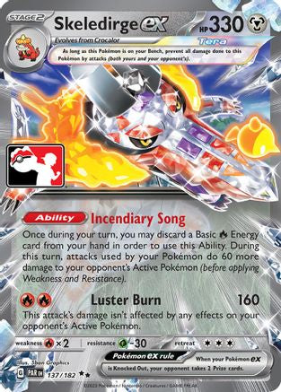 Skeledirge ex 137/182 - Holofoil Prize Pack Series Cards - Double Rare