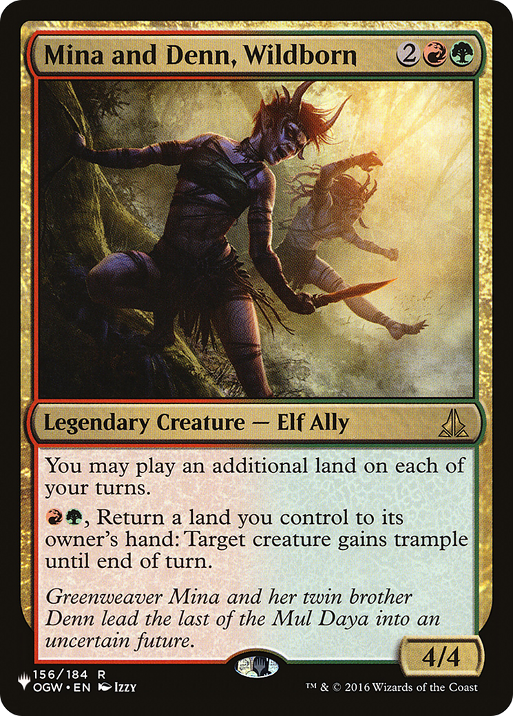 Mina and Denn, Wildborn (LIST-OGW-156) - The List