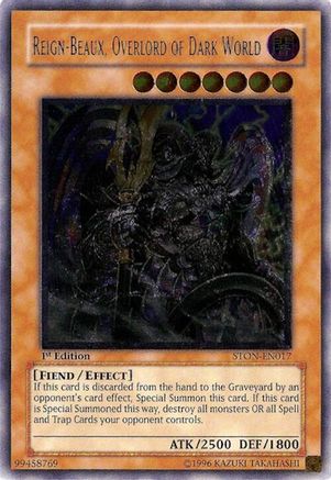 Reign-Beaux, Overlord of Dark World (UTR) (STON-EN017) - Strike of Neos 1st Edition