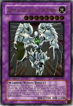 Elemental Hero Shining Flare Wingman (UTR) (EEN-EN036) - Elemental Energy 1st Edition