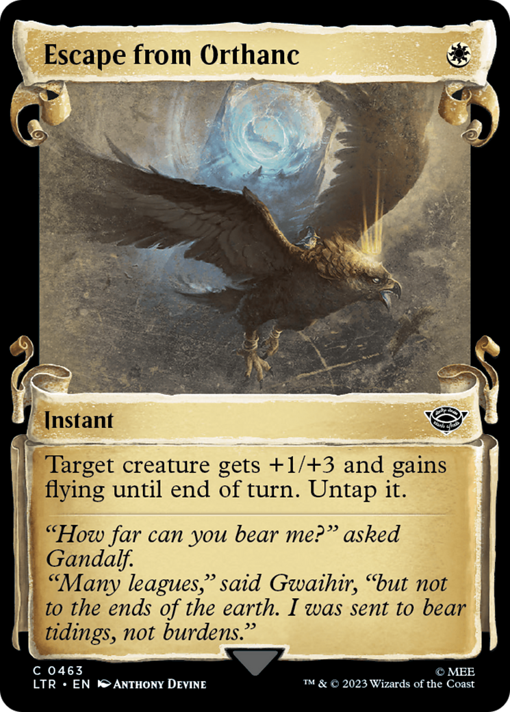 Escape from Orthanc (Showcase Scrolls) (LTR-463) - The Lord of the Rings: Tales of Middle-earth: (Showcase) Foil