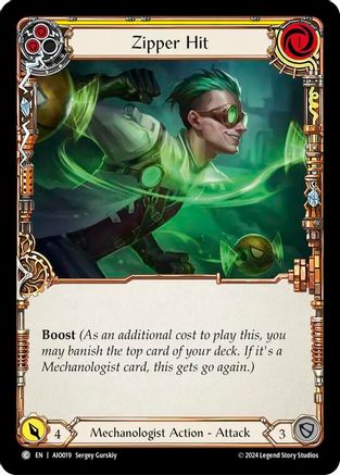 Zipper Hit (Yellow) (AIO019) - Armory Deck: Dash