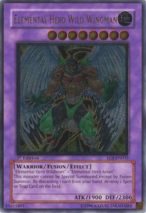 Elemental Hero Wild Wingman (UTR) (EOJ-EN035) - Enemy of Justice Unlimited