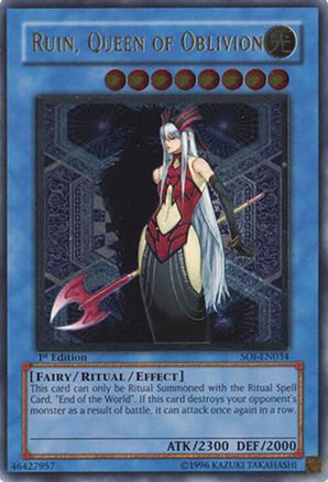 Ruin, Queen of Oblivion (UTR) (SOI-EN034) - Shadow of Infinity 1st Edition