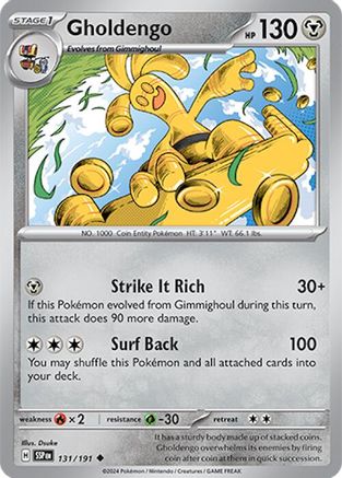 Gholdengo 131/191 SV08 Surging Sparks - Uncommon
