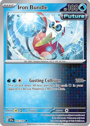 Iron Bundle 055/191 - Reverse Holofoil SV08 Surging Sparks - Uncommon