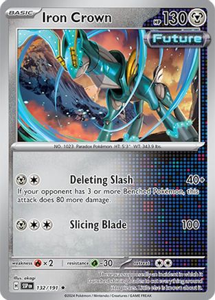 Iron Crown 132/191 - Holofoil SV08 Surging Sparks - Rare