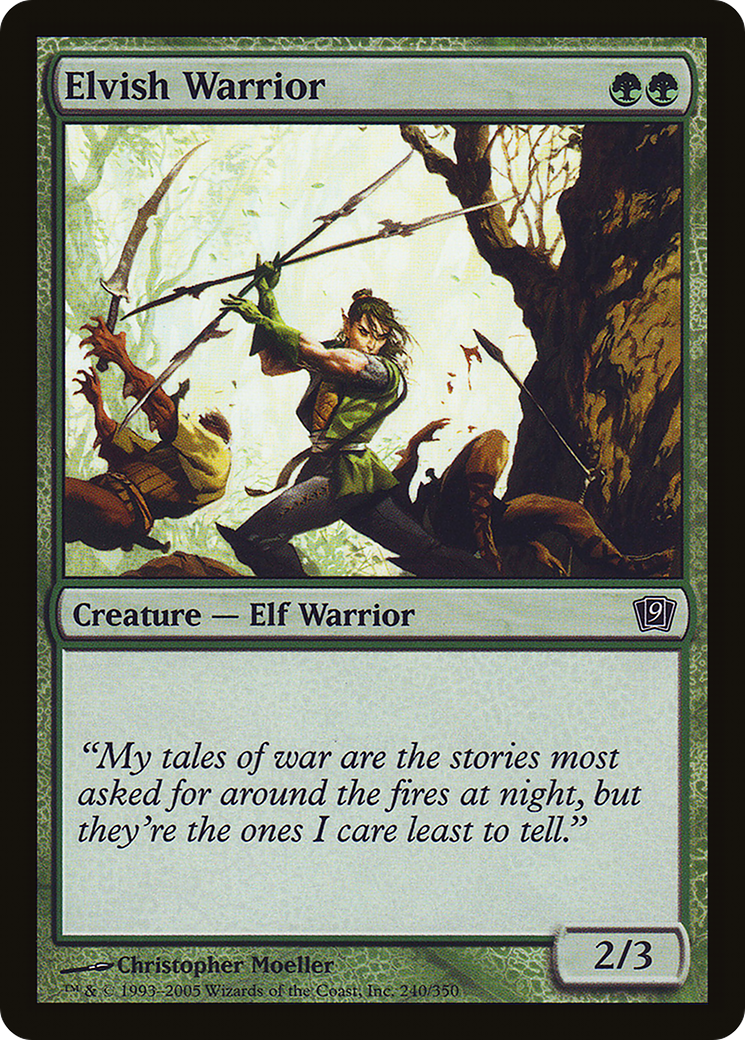 Elvish Warrior (9ED-240★) - 9th Edition