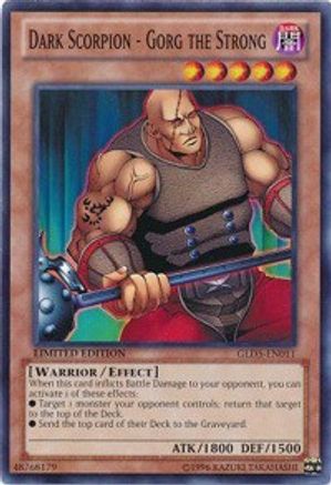 Dark Scorpion - Gorg the Strong (GLD5-EN011) - Gold Series: Haunted Mine Limited