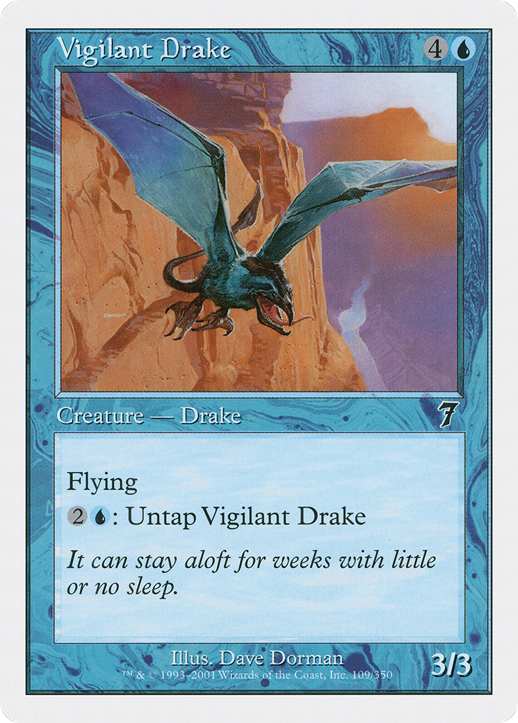 Vigilant Drake (7ED-109) - 7th Edition Foil