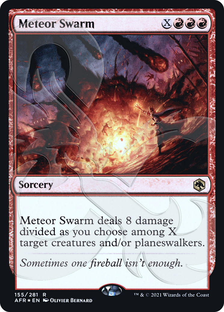 Meteor Swarm (AFR&-155A) - Adventures in the Forgotten Realms Promos Foil