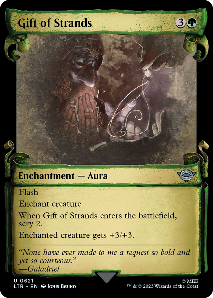 Gift of Strands (Showcase Scrolls) (LTR-621) - The Lord of the Rings: Tales of Middle-earth: (Showcase) Foil