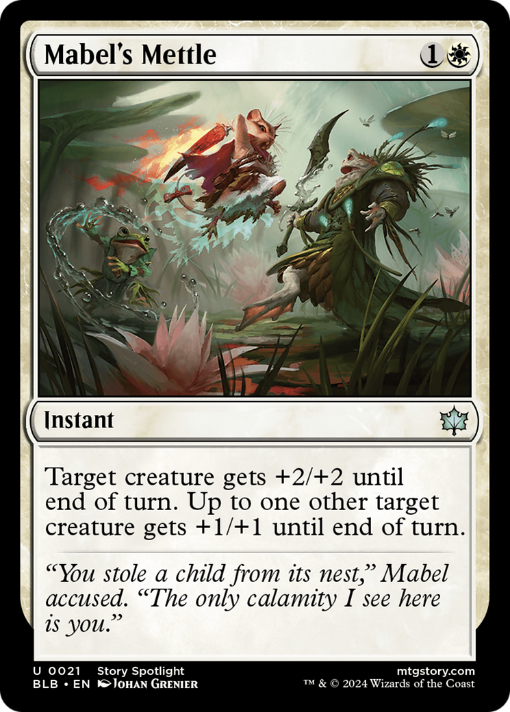 Mabel's Mettle (BLB-021) - Bloomburrow