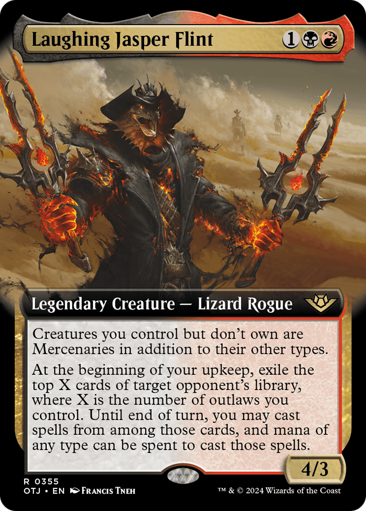 Laughing Jasper Flint (Extended Art) (OTJ-355) - Outlaws of Thunder Junction: (Extended Art)