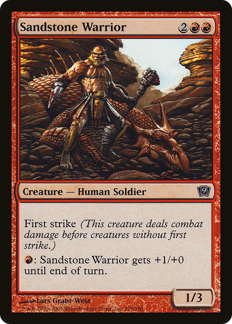 Sandstone Warrior (9ED-215★) - 9th Edition Foil