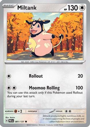 Miltank 081/131 SV Prismatic Evolutions - Common