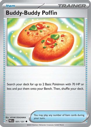 Buddy-Buddy Poffin 101/131 - Reverse Holofoil SV Prismatic Evolutions - Uncommon