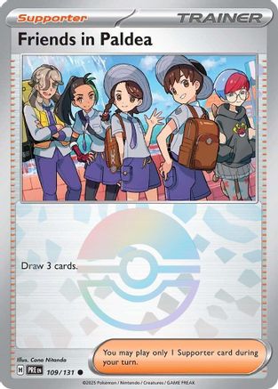 Friends in Paldea 109/131 - Holofoil SV Prismatic Evolutions - Common