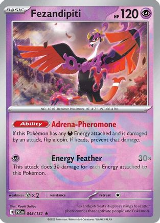 Fezandipiti (Master Ball Pattern) 045/131 - Holofoil SV Prismatic Evolutions - Rare