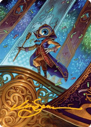 Vnwxt, Verbose Host Art Card (Gold-Stamped Signature) (AADFT-008) - Art Series: Aetherdrift