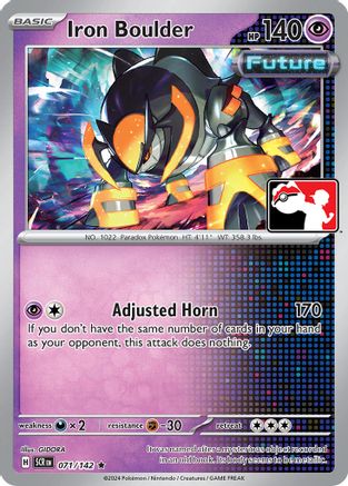 Iron Boulder 071/142 - Holofoil Prize Pack Series Cards - Rare