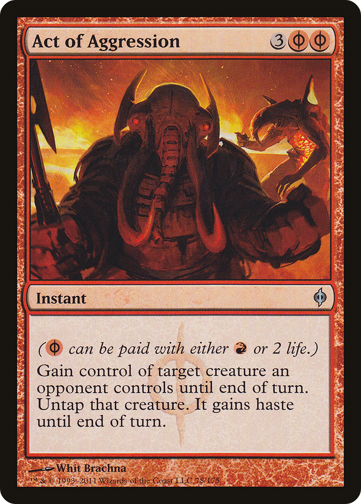 Act of Aggression (NPH-078) - New Phyrexia Foil
