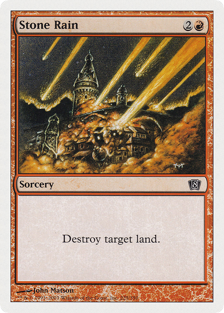 Stone Rain (8ED-225) - 8th Edition Foil