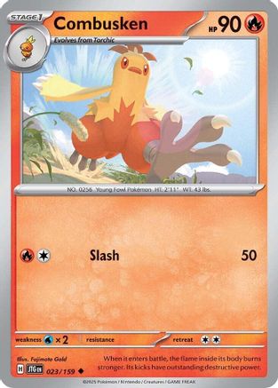 Combusken 023/159 - Reverse Holofoil SV09 Journey Together - Uncommon