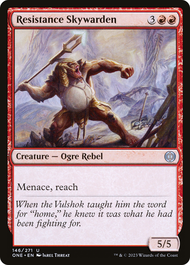 Resistance Skywarden (ONE-146) - Phyrexia: All Will Be One Foil